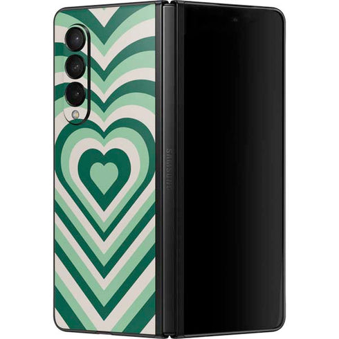 Lucky Heart Pattern Galaxy Z Fold3 5G Skin