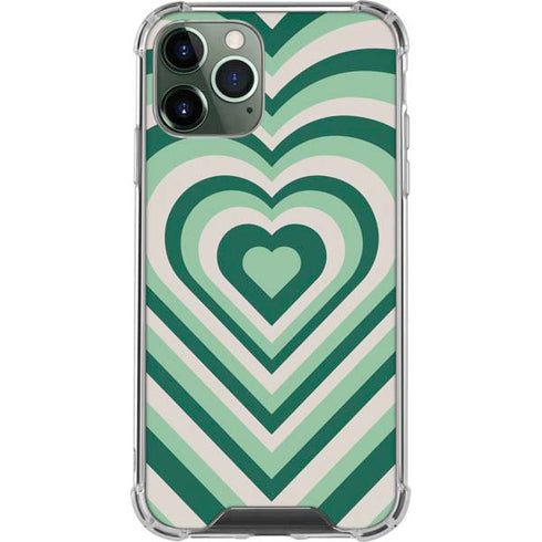 Lucky Heart Pattern iPhone 11 Pro Max Clear Case
