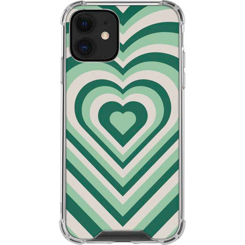 Lucky Heart Pattern iPhone 12 Mini Clear Case
