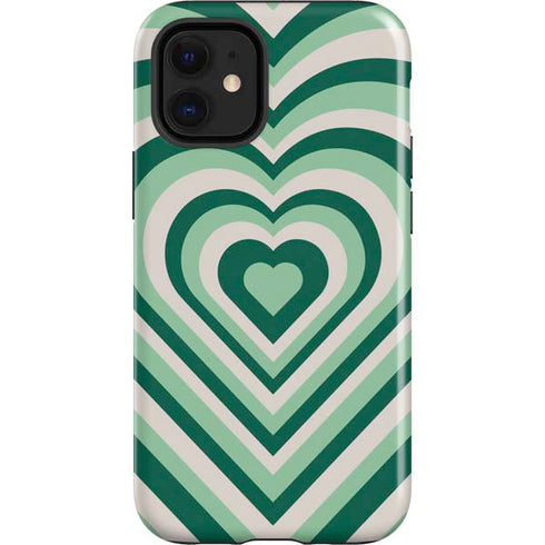 Lucky Heart Pattern iPhone 12 Mini Impact Case