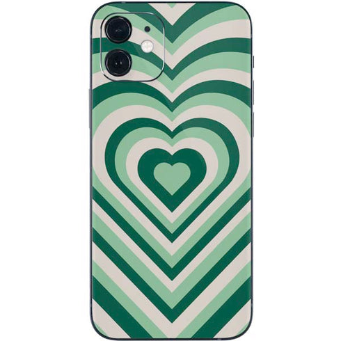 Lucky Heart Pattern iPhone 12 Mini Skin