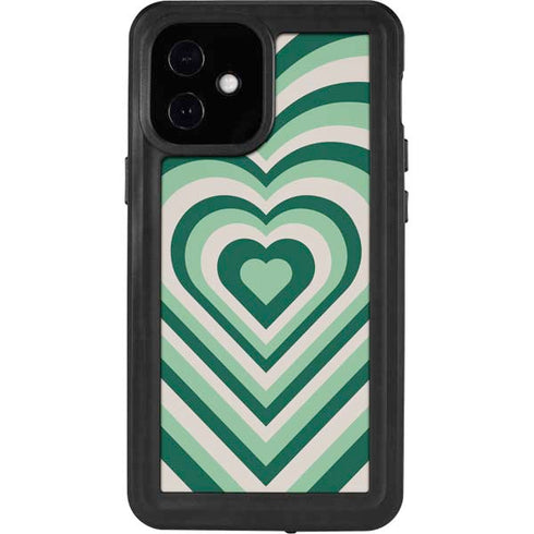 Lucky Heart Pattern iPhone 12 Mini Waterproof Case
