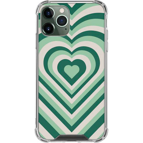 Lucky Heart Pattern iPhone 12 Pro Max Clear Case