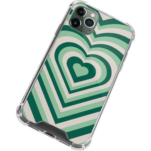 Lucky Heart Pattern iPhone 12 Pro Max Clear Case