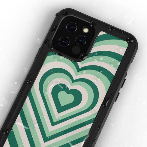 Lucky Heart Pattern iPhone 12 Pro Max Waterproof Case