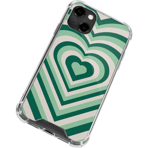 Lucky Heart Pattern iPhone 13 Clear Case