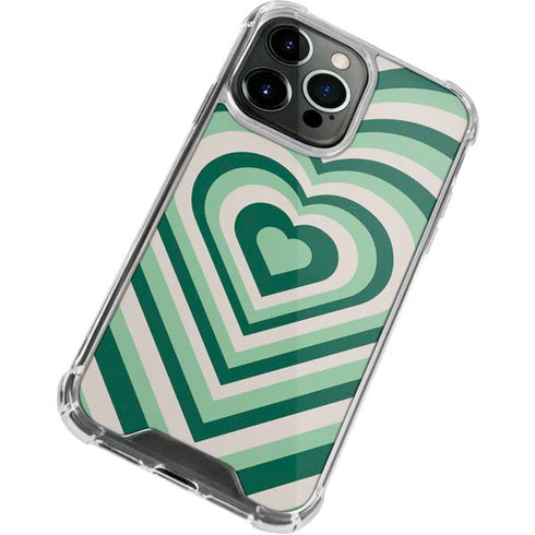 Lucky Heart Pattern iPhone 13 Pro Clear Case
