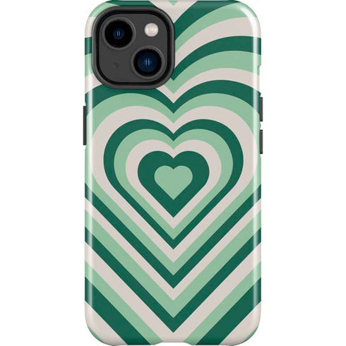 Lucky Heart Pattern iPhone 14 Plus Impact Case