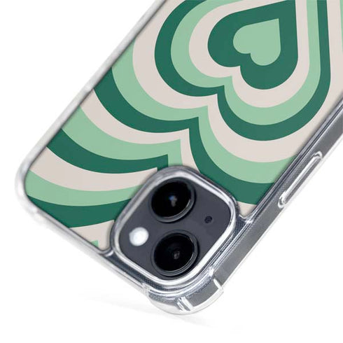 Lucky Heart Pattern iPhone 15 Plus MagSafe Case