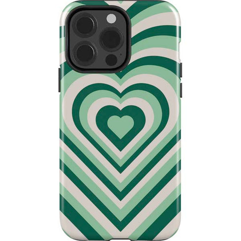 Lucky Heart Pattern iPhone 15 Pro Impact Case