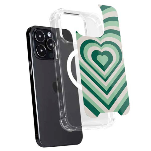 Lucky Heart Pattern iPhone 15 Pro Max MagSafe Case