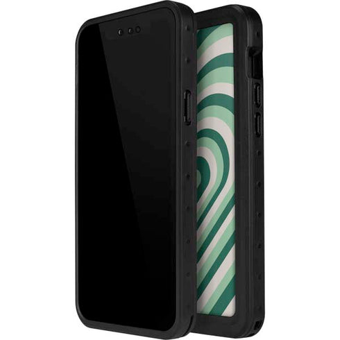 Lucky Heart Pattern iPhone 14 Pro Waterproof Case