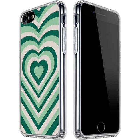 Lucky Heart Pattern iPhone SE (2nd & 3rd Gen) Clear Case