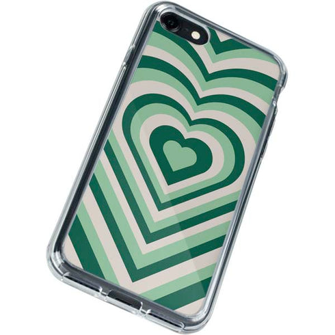 Lucky Heart Pattern iPhone SE (2nd & 3rd Gen) Clear Case