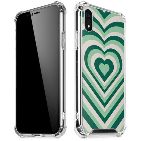 Lucky Heart Pattern iPhone XR Clear Case