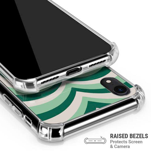 Lucky Heart Pattern iPhone XR Clear Case
