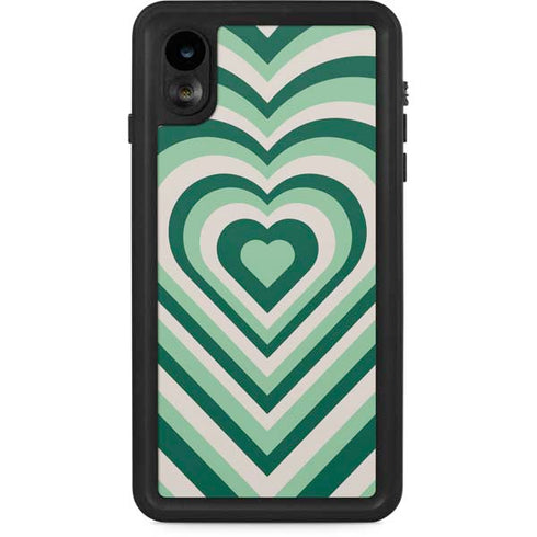Lucky Heart Pattern iPhone XR Waterproof Case