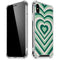 Lucky Heart Pattern iPhone XS Max Clear Case