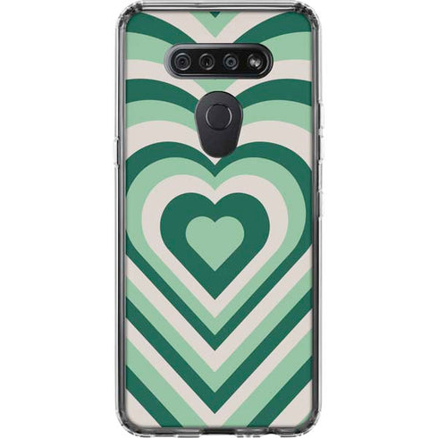 Lucky Heart Pattern LG K51/Q51 Clear Case