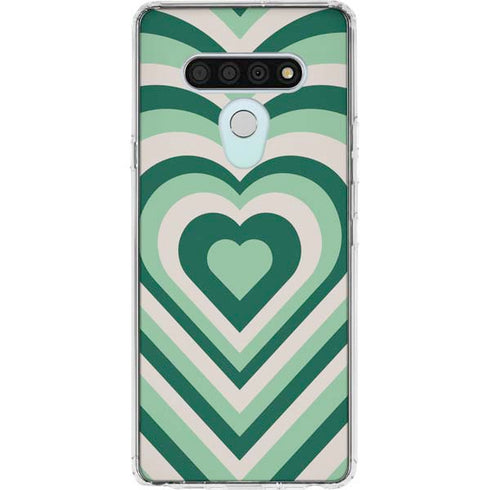Lucky Heart Pattern LG Stylo 6 Clear Case