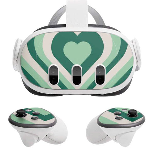Lucky Heart Pattern Meta Quest 3 Skin