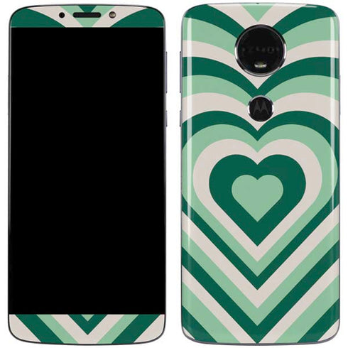 Lucky Heart Pattern Moto E5 Plus Skin