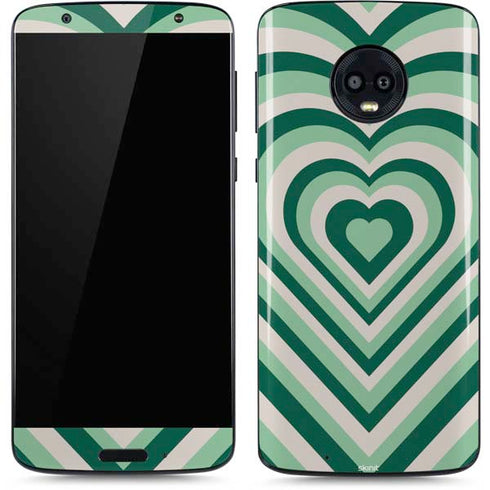 Lucky Heart Pattern Moto G6 Skin