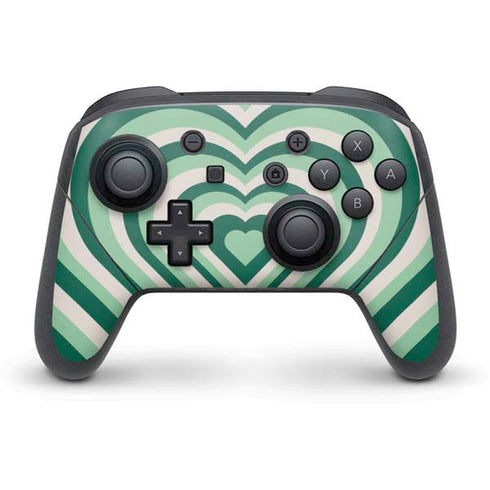 Lucky Heart Pattern Nintendo Switch Pro Controller Skin