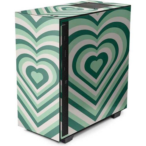 Lucky Heart Pattern NZXT H510 Compact ATX Mid-Tower Case Skin