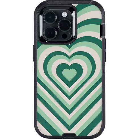 Lucky Heart Pattern Otterbox Defender iPhone Skin