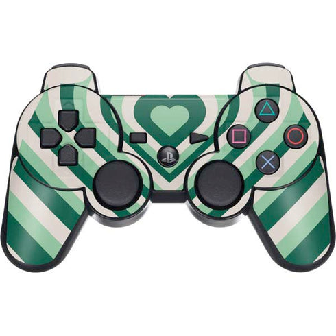 Lucky Heart Pattern PS3 Dual Shock wireless controller Skin