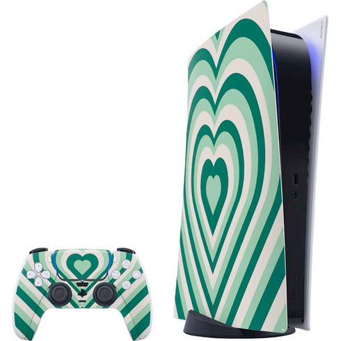 Lucky Heart Pattern PS5 Digital Edition Bundle Skin