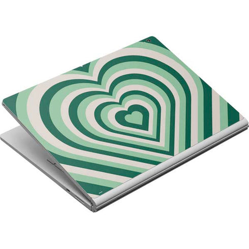 Lucky Heart Pattern Surface Book Skin