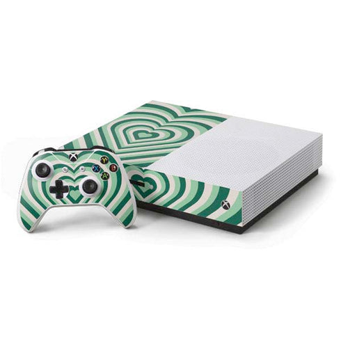 Lucky Heart Pattern Xbox One S Console and Controller Bundle Skin