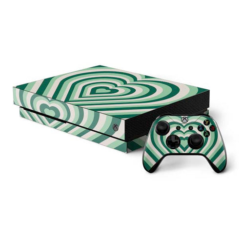 Lucky Heart Pattern Xbox One X Bundle Skin