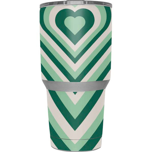 Lucky Heart Pattern Yeti 30oz Rambler Tumbler Skin