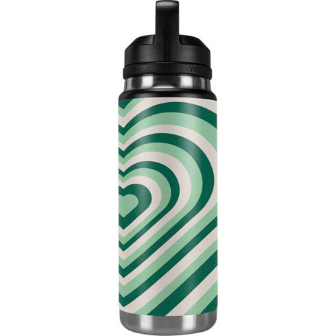 Lucky Heart Pattern YETI Rambler 26oz Bottle Skin