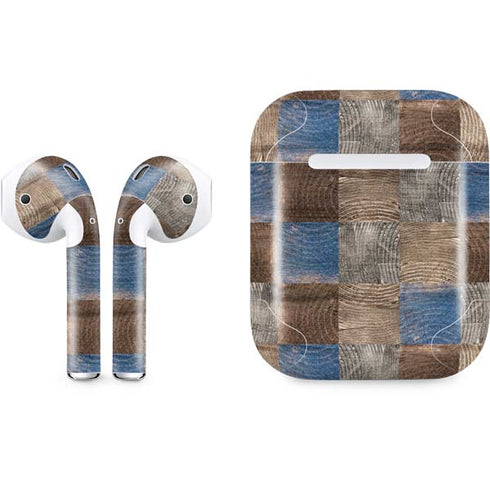 Lumber Grid Apple AirPods Skin