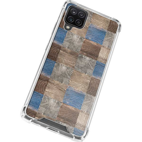 Lumber Grid Galaxy A12 Clear Case