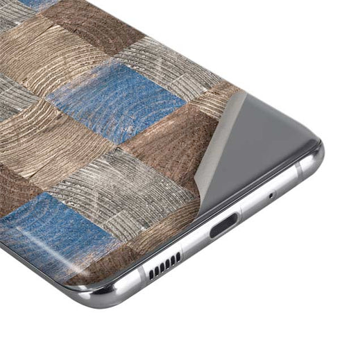 Lumber Grid Galaxy S20 Plus Skin