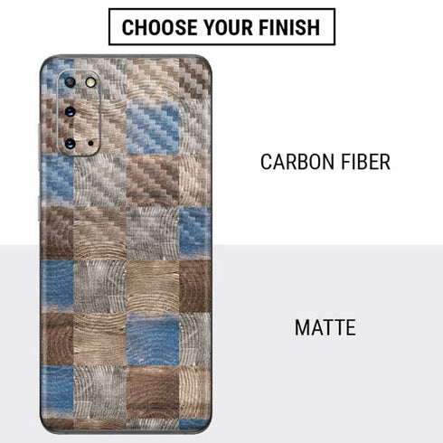 Lumber Grid Galaxy S20 Skin