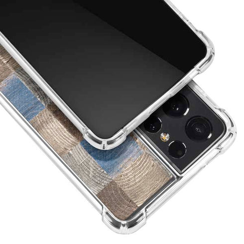 Lumber Grid Galaxy S21 Ultra 5G Clear Case