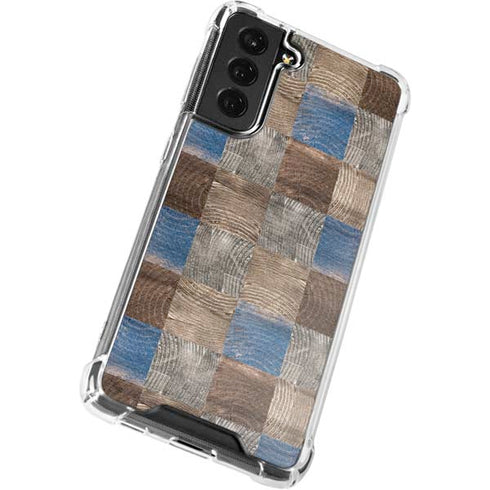 Lumber Grid Galaxy S22 Clear Case