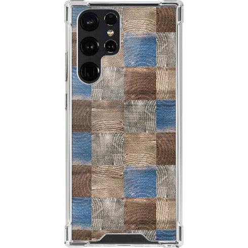 Lumber Grid Galaxy S22 Ultra Clear Case