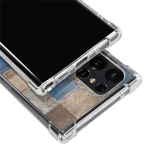 Lumber Grid Galaxy S22 Ultra Clear Case