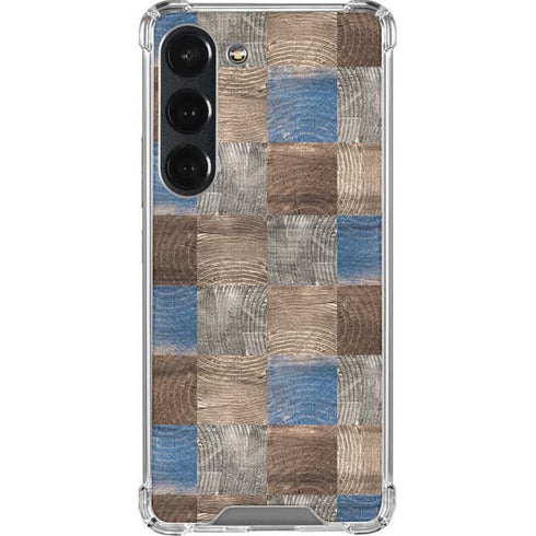 Lumber Grid Galaxy S23 Clear Case