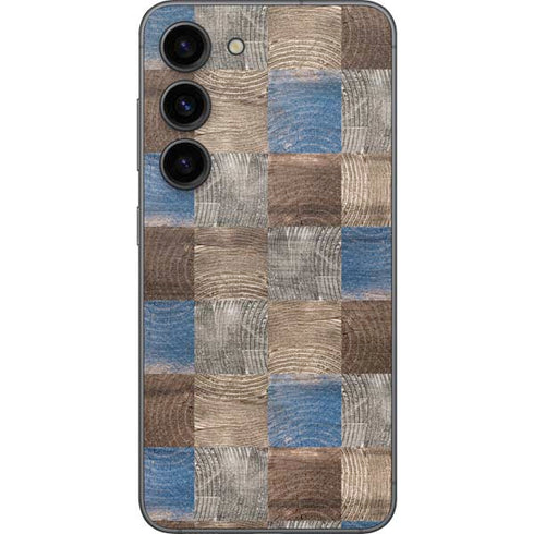 Lumber Grid Galaxy S23 Skin