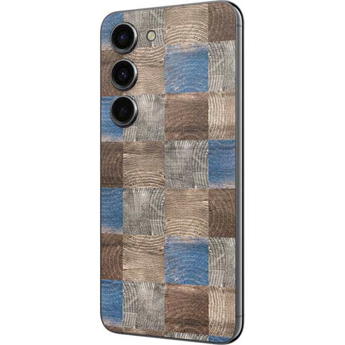 Lumber Grid Galaxy S23 Skin