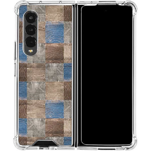 Lumber Grid Galaxy Z Fold4 5G Clear Case