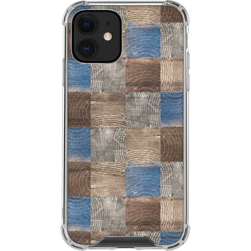 Lumber Grid iPhone 12 Mini Clear Case